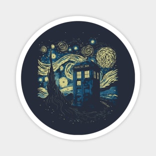 The Starry Tardis Magnet